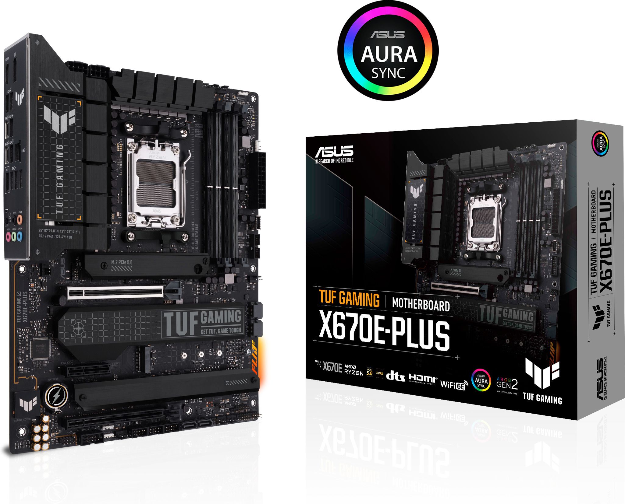 ASUS TUF GAMING X670E-PLUS AM5 ATX MB 4xDIMM DDR5 4xM.2 4xSATA